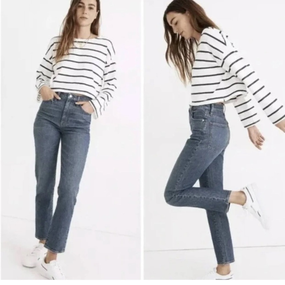 Madewell Classic straight jeans in Carson wash size 25